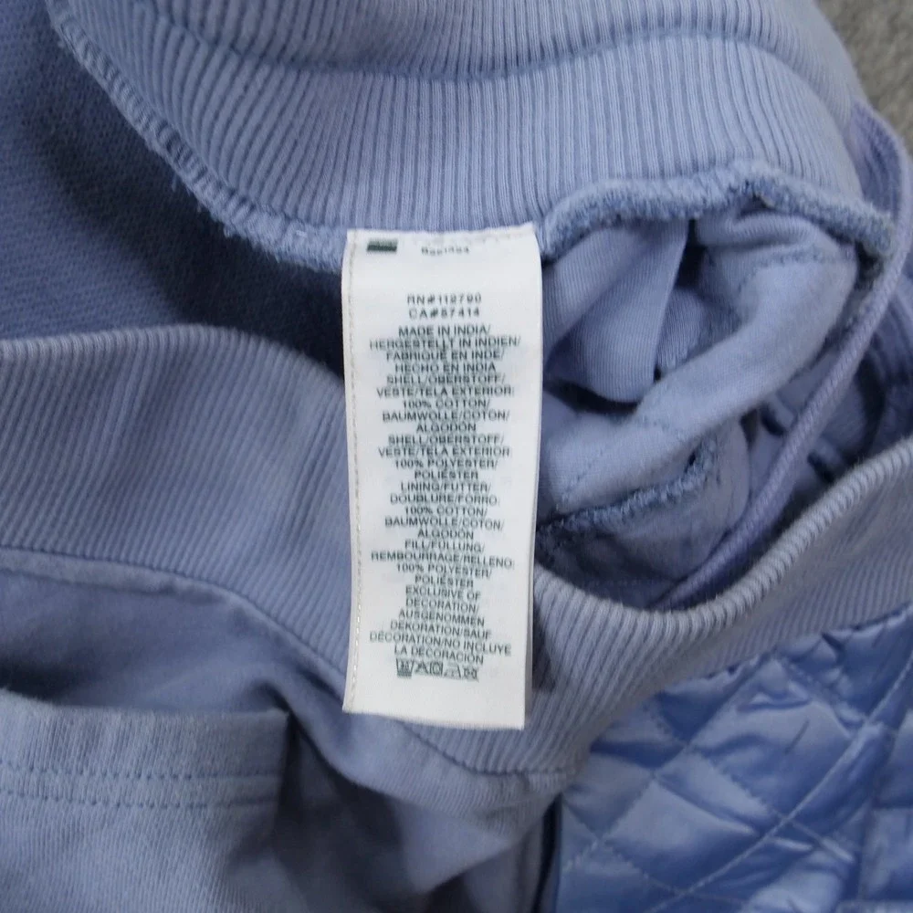 True Religion Jogger Sweatpants  Mens Large Blue Quilted Puffer Pants Streetwear